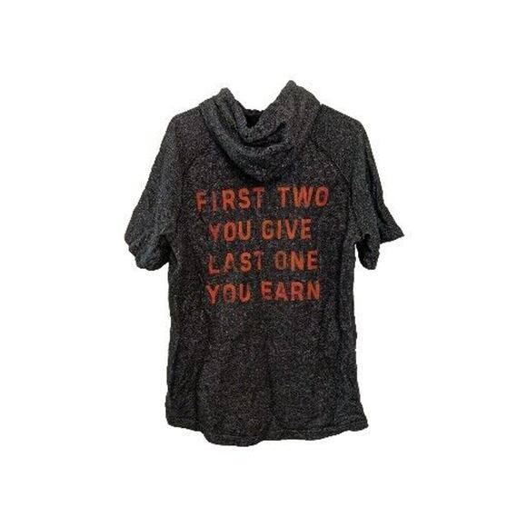 Under Armour Men's Sweatshirt Short Sleeve Size XL Heathered Black - Picture 2 of 6